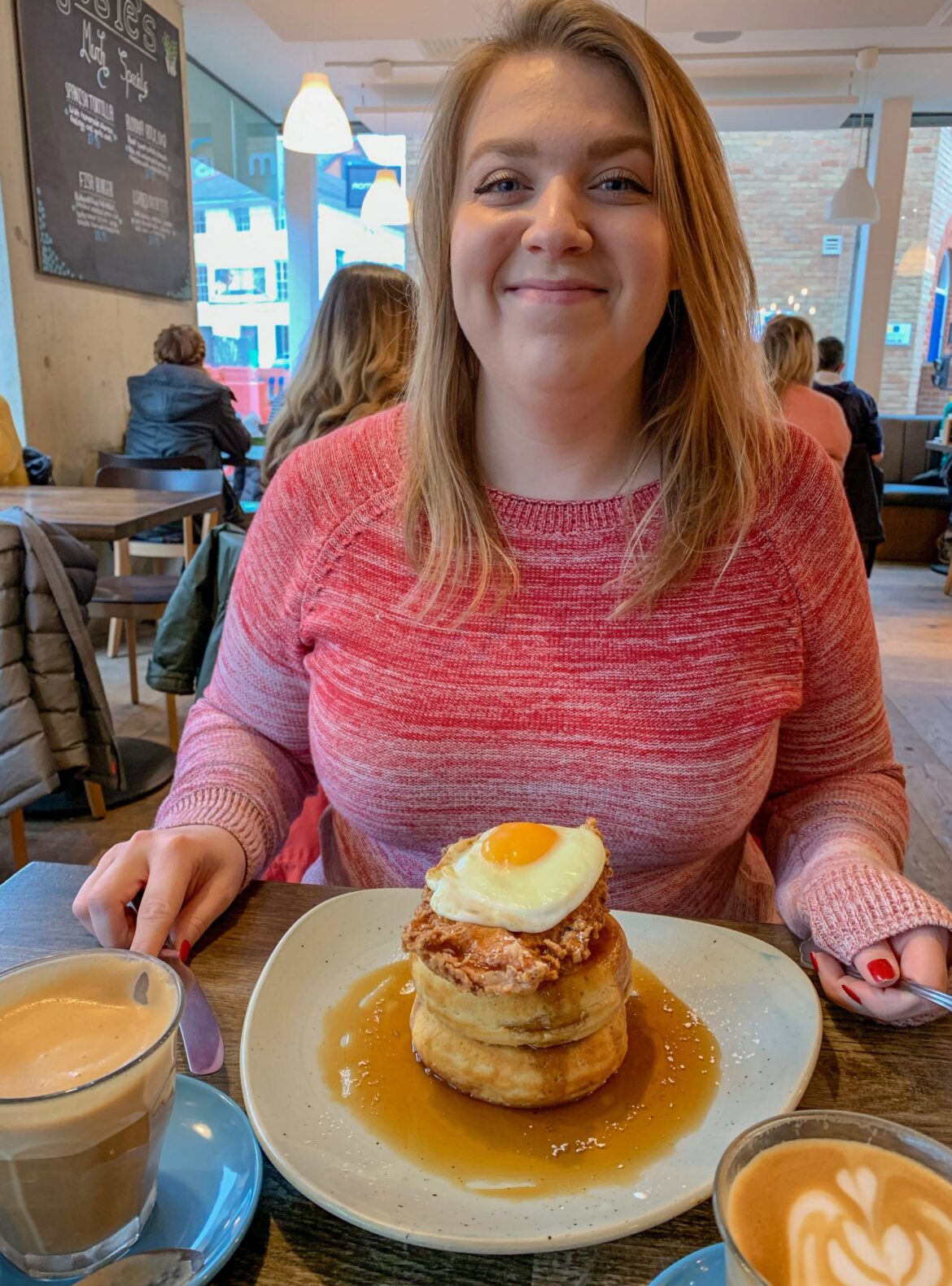 fried chicken pancakes