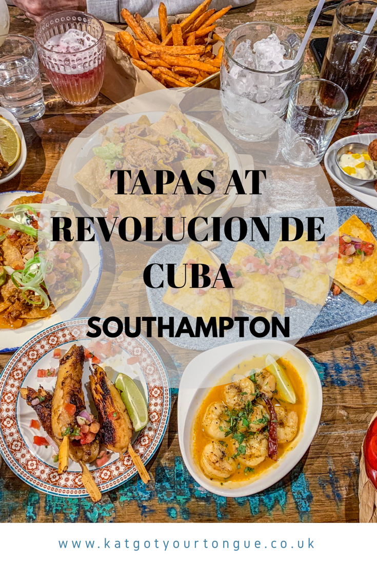 Tapas at Revolucion de Cuba Southampton