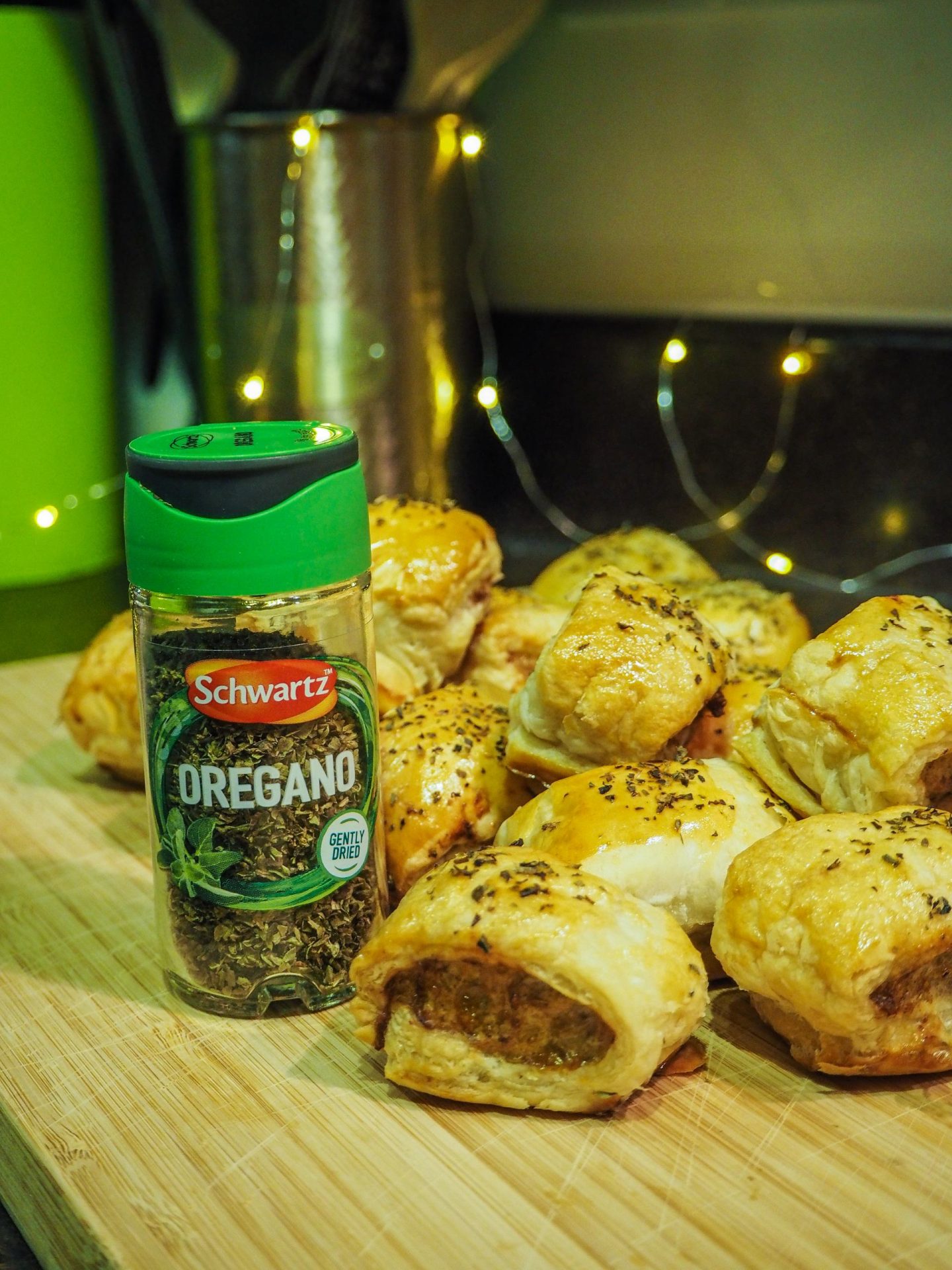 italian sausage rolls with oregano