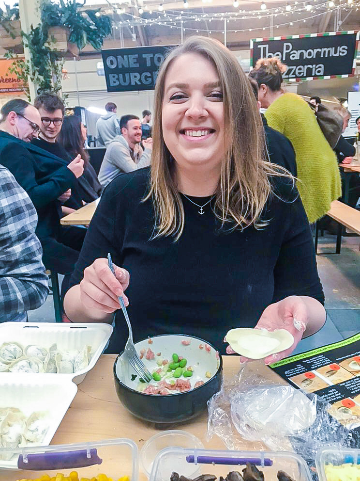 at the dumpling dumpling workshop in Portsmouth