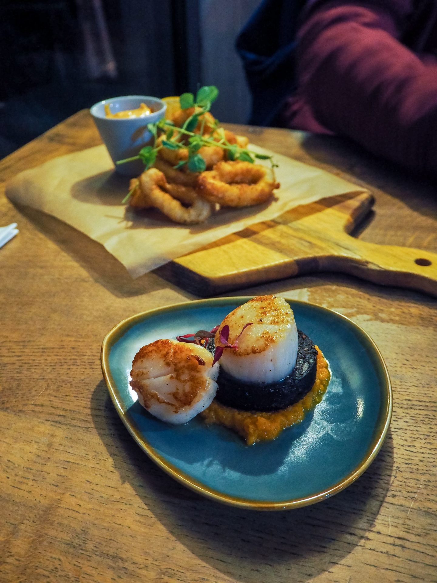 scallops at Inn on the Beach
