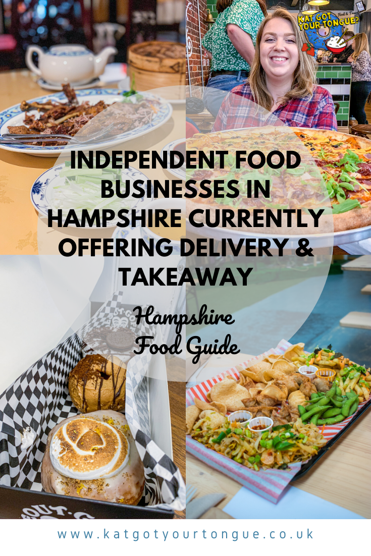 Independent food businesses in Hampshire currently offering delivery & takeaway