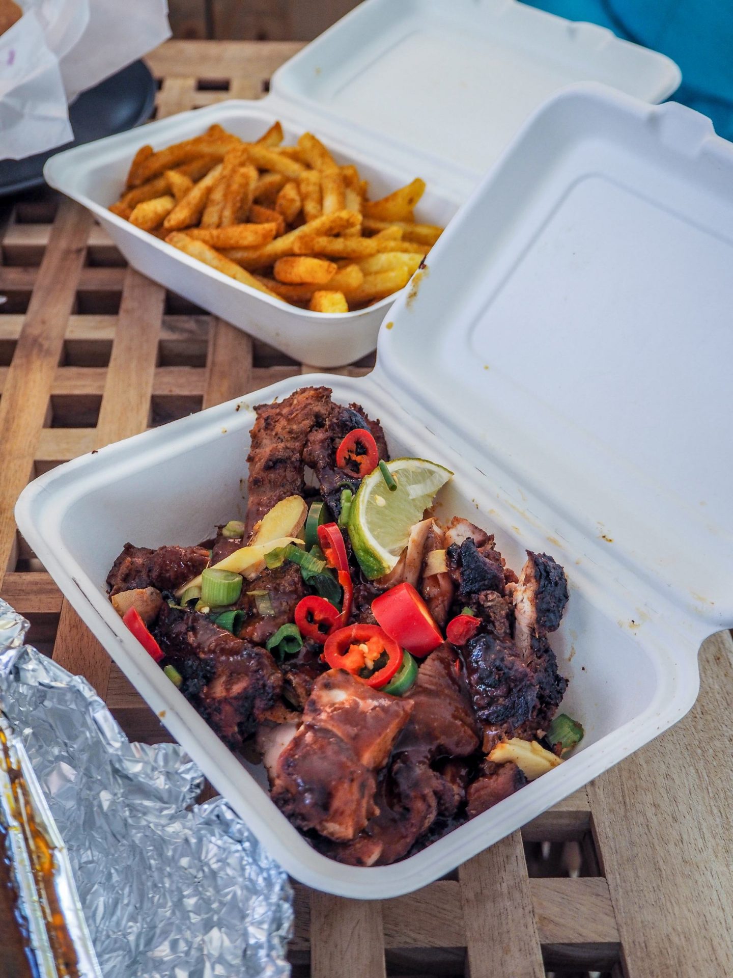 boneless chicken thigh from Natty's Jerk, Portsmouth