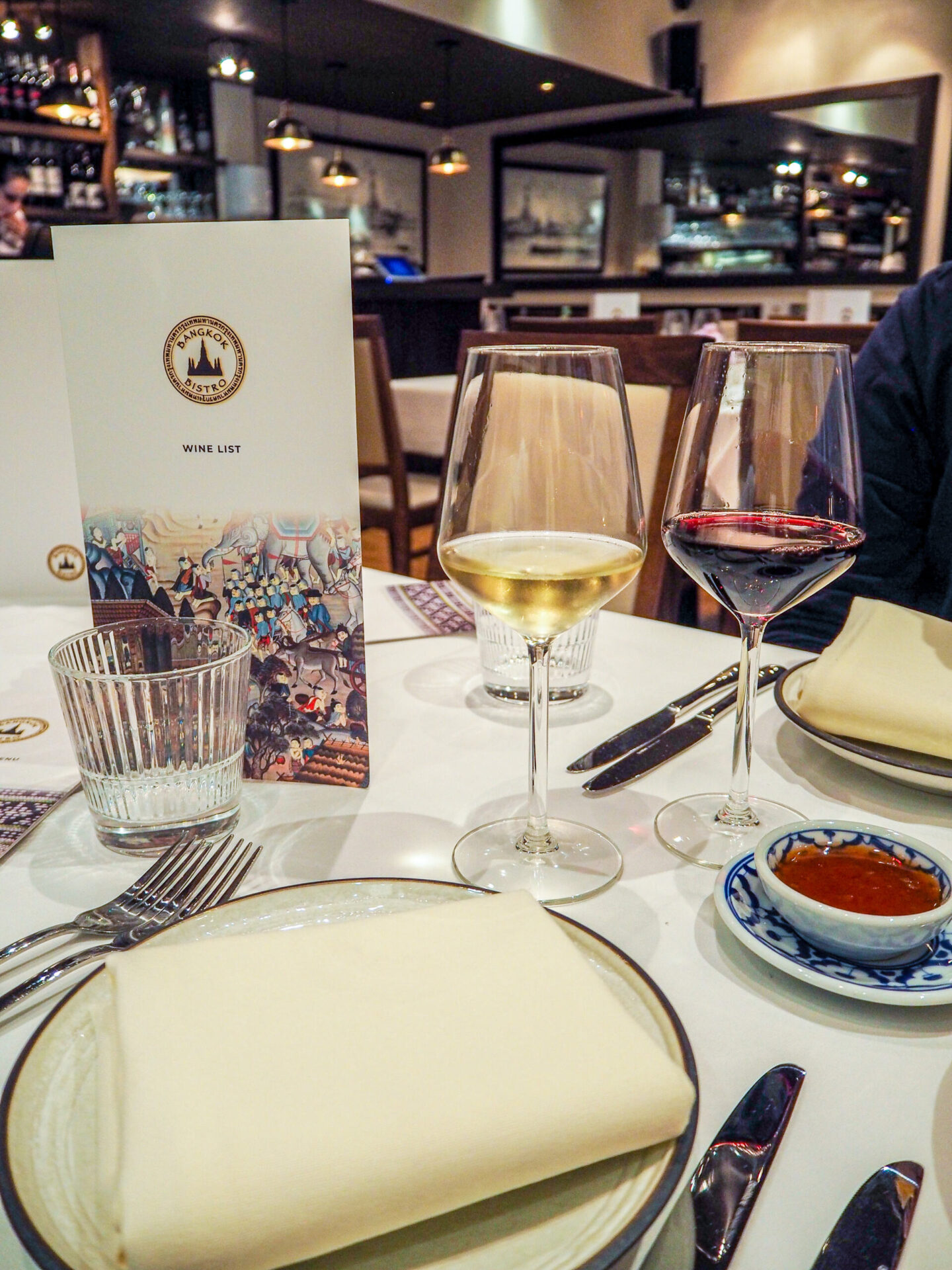 dinner at Bangkok Bistro Winchester