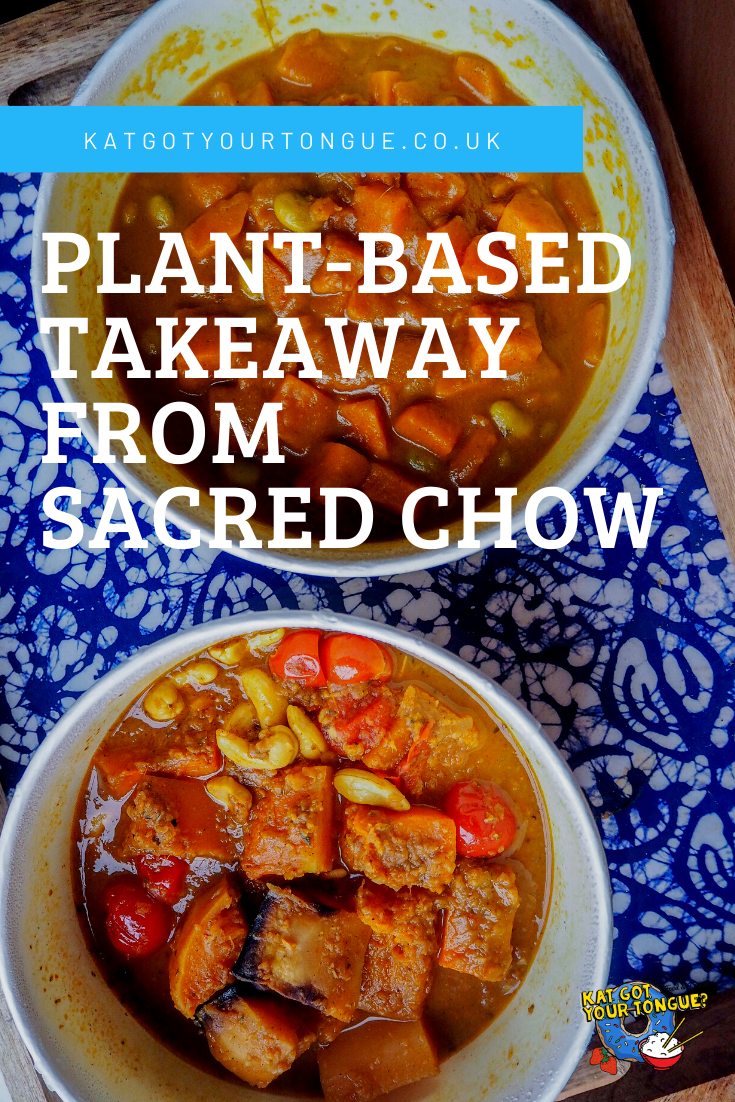 plant-based takeaway from sacred chow